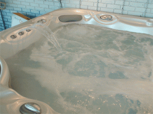 foaming hot tub 
